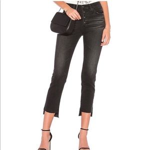 AG Adriano Goldschmied The Isabella Button Up Straight Crop Jeans Size 2…